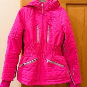 Free People Pink All Prepped Ski & Snow Jacket